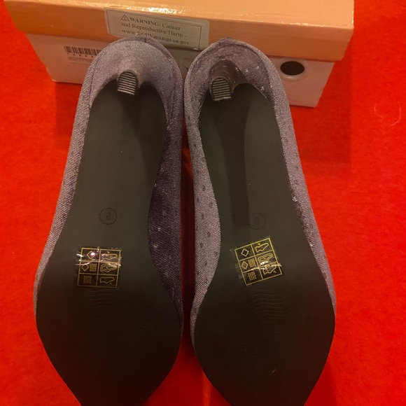 Elegant Purple Velvet Ankle Boots with silver sequin- size 8 - Picture 6 of 9